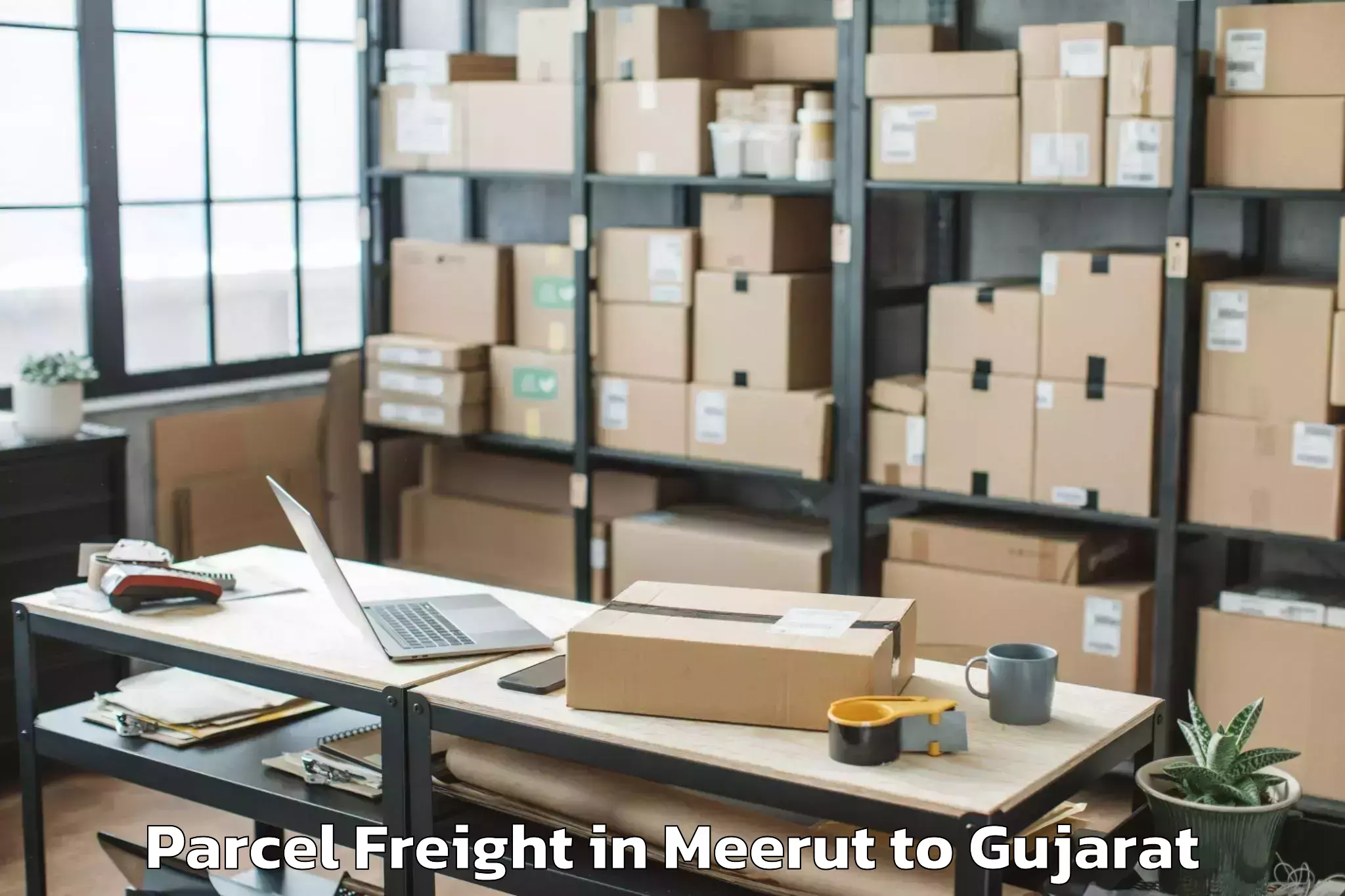 Hassle-Free Meerut to P P Savani University Kosamba Parcel Freight